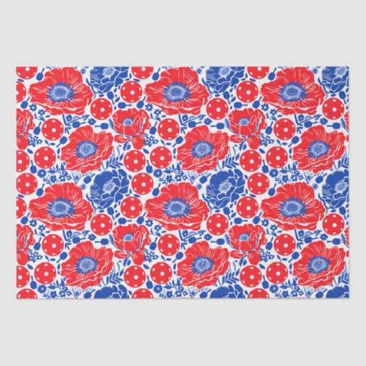 Papier Mousseline Pickleball Wrap & Roll (Recto)