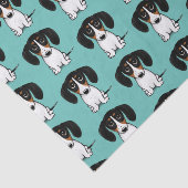 Papier Mousseline Piebald Dachshund Cute Dog Patterned (Détail)