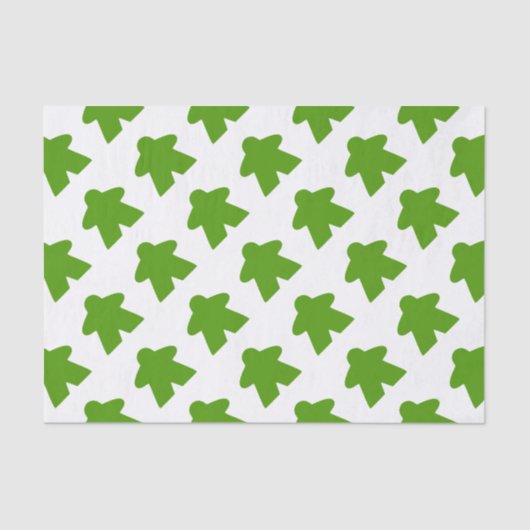 Papier Mousseline Pièce de jeu Green Meeple Board (Recto)