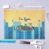 Papier Mousseline PIÈCE EN T je suis la Louisiane (Artisanat)