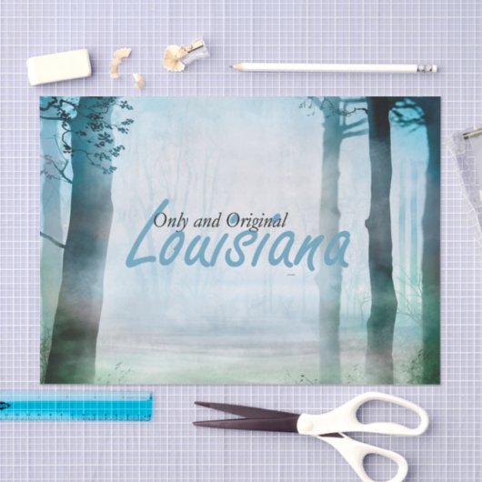 Papier Mousseline PIÈCE EN T Louisiane (Artisanat)