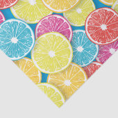 Papier Mousseline Pièces de fruits d'agrumes pop art (Détail)