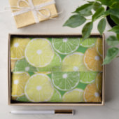 Papier Mousseline Pièces de fruits d'agrumes pop art 3 (Cadeau)