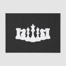 Pièces d'échecs classiques noir et blanc