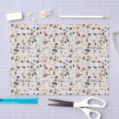 Papier Mousseline Pierre Art Déco Moderne Terrazzo Mi-Siècle (Artisanat)