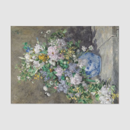 Papier Mousseline Pierre-Auguste Renoir - Bouquet de printemps (Recto)