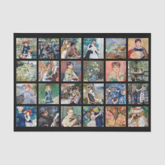 Papier Mousseline Pierre-Auguste Renoir - Chefs-d'oeuvre Grille Coll (Recto)