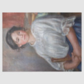 Papier Mousseline Pierre-Auguste Renoir - Jeune Femme Assis (Recto)