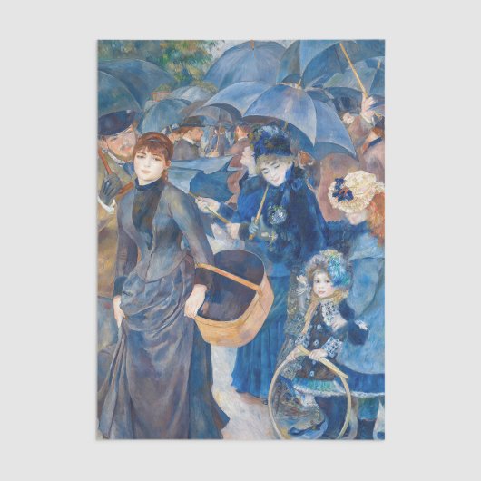Papier Mousseline Pierre-Auguste Renoir - Les Parapluies