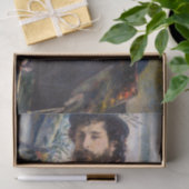 Papier Mousseline Pierre Auguste Renoir - Portrait de Claude Monet (Cadeau)
