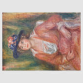 Papier Mousseline Pierre-Auguste Renoir - Portrait d'une femme assis (Recto)