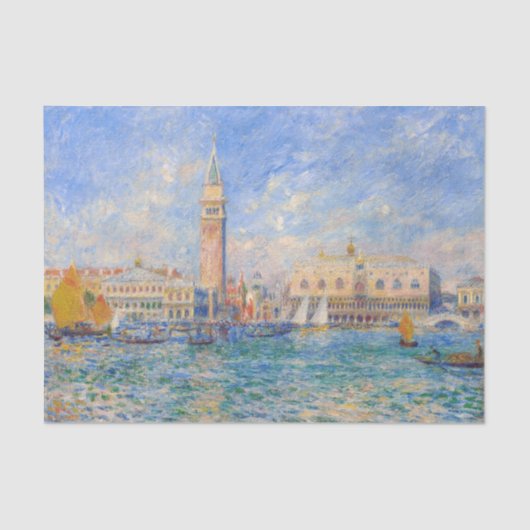 Papier Mousseline Pierre-Auguste Renoir - Venise, le Palais des Doge (Recto)