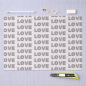 Papier Mousseline Pierre beige Parties scintillant argent amour (Artisanat)