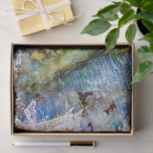 Papier Mousseline Pierre blanche bleue (Cadeau)