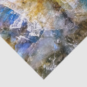 Papier Mousseline Pierre blanche bleue (Détail)