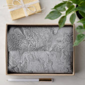 Papier Mousseline Pierre de Faux de motif d'impression blanc de ciel (Cadeau)