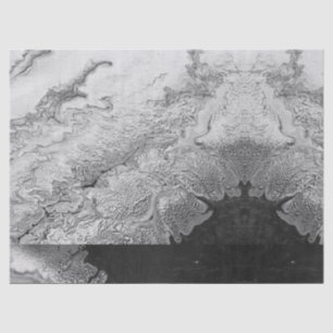 Papier Mousseline Pierre de Faux de motif d'impression blanc de ciel