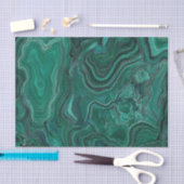 Papier Mousseline Pierre de Malachite verte (Artisanat)