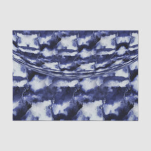 Papier Mousseline Pierre de marbre bleu marine Calme