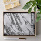 Papier Mousseline Pierre de marbre noire et blanche moderne simple (Cadeau)