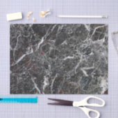 Papier Mousseline Pierre en marbre gris couleur fumée (Artisanat)