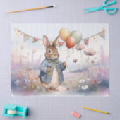 Papier Mousseline Pierre les lapins et les ballons (Artisanat)