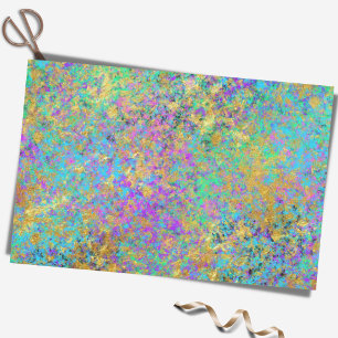 Papier Mousseline Pierre précieuse d'opale de feu couleur iridescent