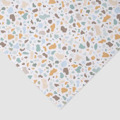 Papier Mousseline Pierres douces Colorée Terrazzo Motif (Détail)