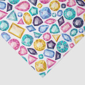 Papier Mousseline Pierres gemmes brillantes Girly chics de diamant (Détail)