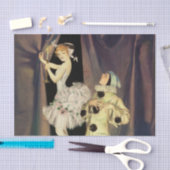 Papier Mousseline “Pierrot and Columbine” by FX Leyendecker (Artisanat)