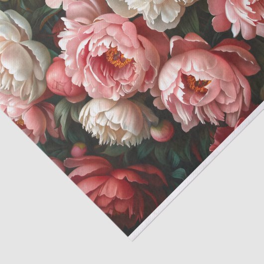 Papier Mousseline Pies romantiques Découpage (Détail)