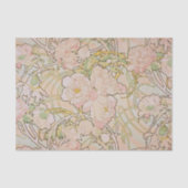 Papier Mousseline Pies roses Motif Floral (Recto)