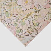 Papier Mousseline Pies roses Motif Floral (Détail)