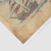 Papier Mousseline Pieuvre sur la carte (Détail)