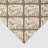 Papier Mousseline Pigeon dans les bois (Détail)