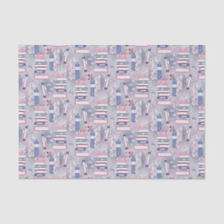 Papier Mousseline Pile de contes de livres gris