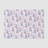 Papier Mousseline Pile de contes de livres gris blanc (Recto)