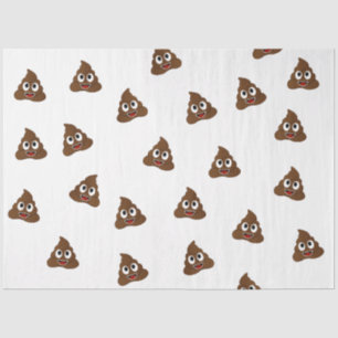 Papier Mousseline Pile de Poo emoji souriants poops