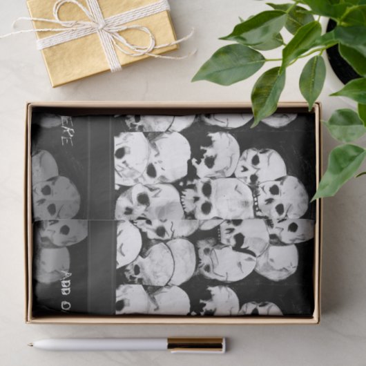 Papier Mousseline Pile-O-Skulls (Cadeau)