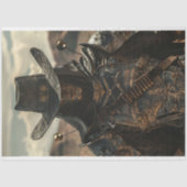 Papier Mousseline Pilote de rodéo Steampunk Decoupage (Recto)