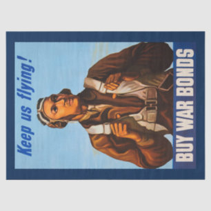 Papier Mousseline Pilotes d'aviation afro-américains de 2ÈME GUERRE