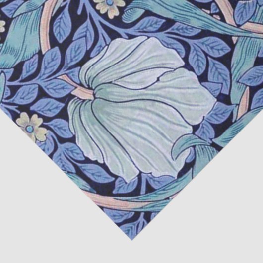Papier Mousseline Pimpernel Blue, William Morris (Détail)