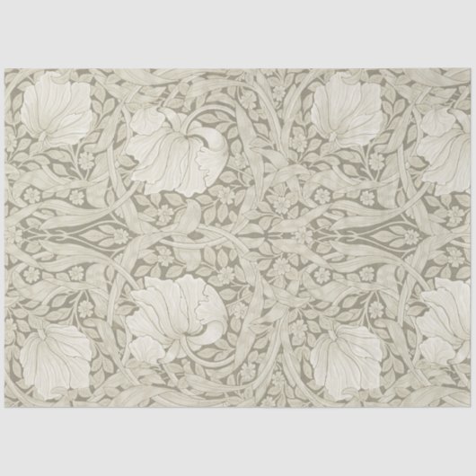 Papier Mousseline Pimpernel Ivory, William Morris (Recto)