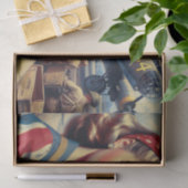 Papier Mousseline Pin d'avion vintage vers le haut (Cadeau)