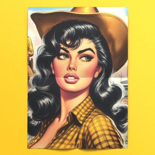 Papier Mousseline Pin-up pour pays Vintage