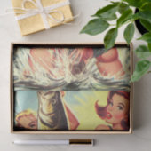 Papier Mousseline Pin-ups Rétro de Pêche (Cadeau)