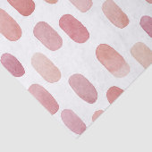 Papier Mousseline Pinceau rose aquarelle. Motif mignon moderne (Détail)