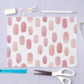 Papier Mousseline Pinceau rose aquarelle. Motif mignon moderne (Artisanat)