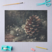 Papier Mousseline Pine Cone Festive Winter Art (Artisanat)