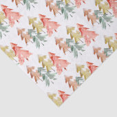 Papier Mousseline Pine Tree Aquarelle Noël (Détail)